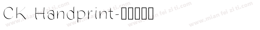 CK Handprint字体转换